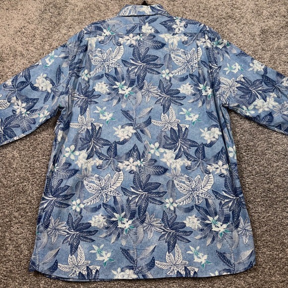 Cremieux Key West Button Down Shirt Mens XXL Tropical Floral Blue White NEW - Picture 5 of 7